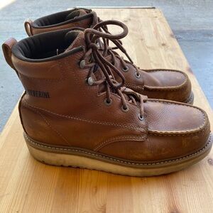 Wolverine Size 11 Men’s Steel Toe Work-boots Moc-toe 6”